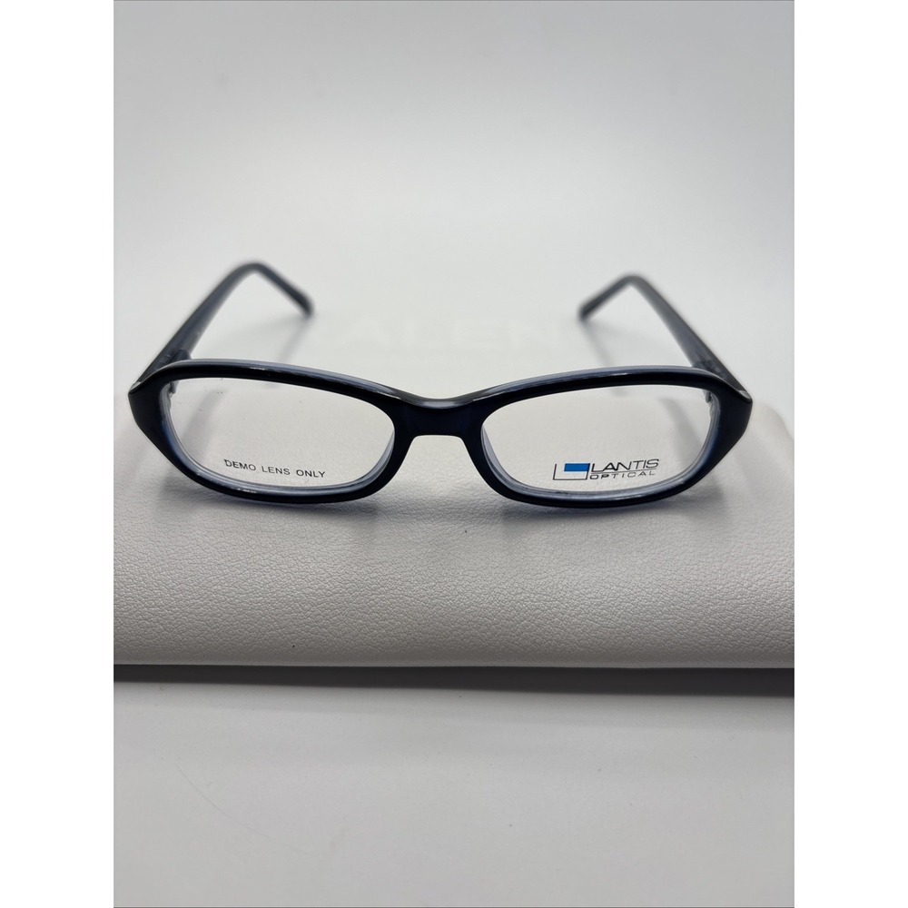New Lantis Optical L8006 Navy Blue 45-15-128 Navy Crystal Eyeglasses Frame #010